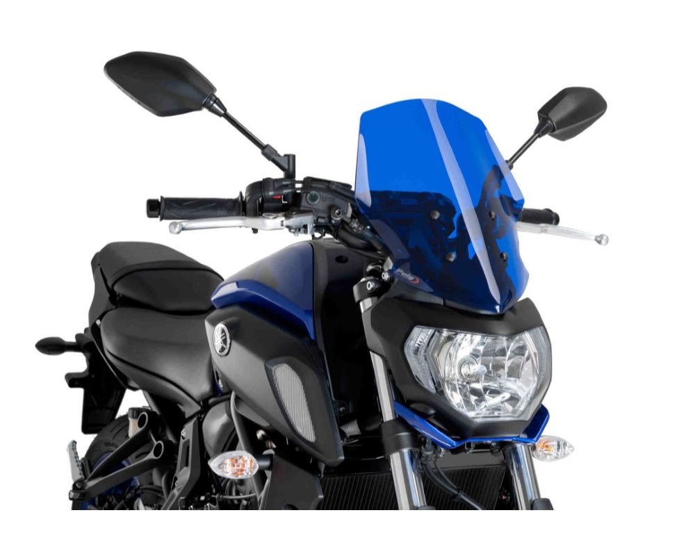 Puig Naked New Gen Touring Windscreen - Blue Yamaha MT-07 2018 - 9667A