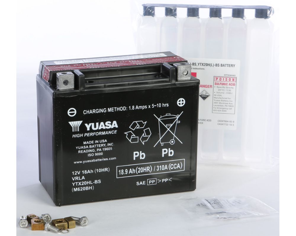 YUAM620BH YTX20HL-BS~ Yuasa High Performance Maintenance Free Battery
