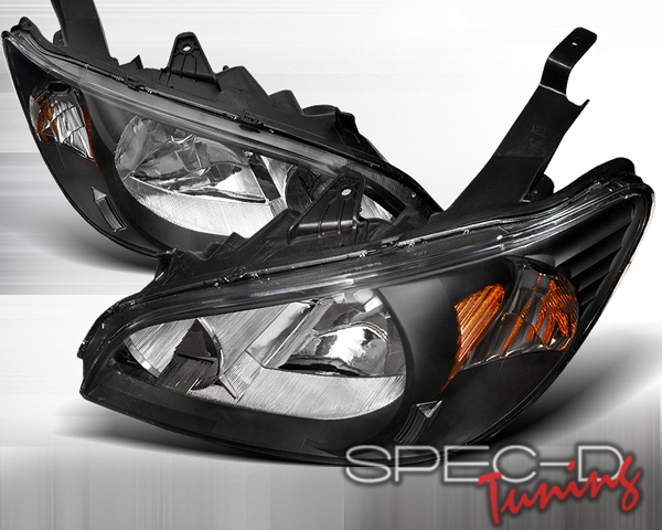 SpecD Black Housing Headlights Honda Civic 04-05 - 2LH-CV04JM-RS