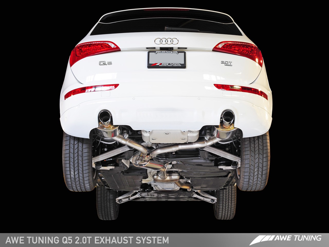 AWE Tuning Touring Edition Exhaust System w/Polished Silver Tips Audi