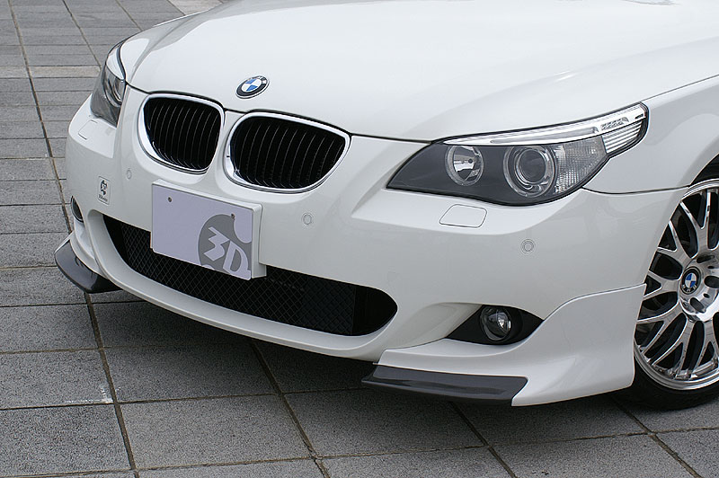 3D Design Urethane/Carbon Fiber Front Splitter BMW 5 Series E60 E61 M-Sport 07-10 - 3102-16011