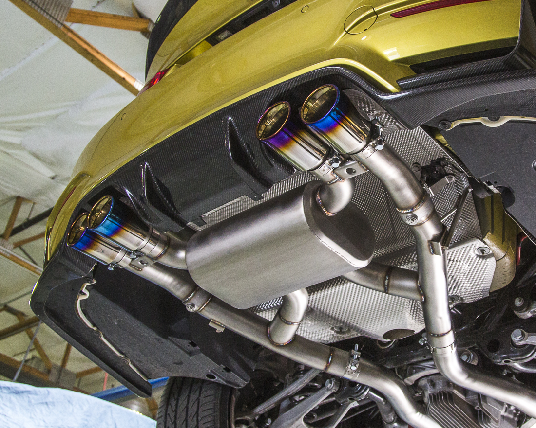 Agency Power Catback Exhaust System Titanium Tips BMW M3 F80 | M4 F82