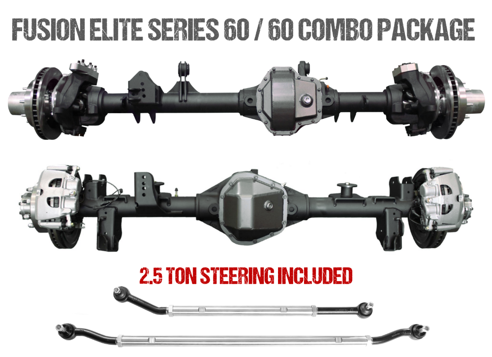 Jeep Gladiator Axle Assembly Fusion Elite 60/60 Package 20-Pres Jeep Gladiator JT Gear Ratio 5.13 ARB Air Locker Fusion 4x4 - FUS-KPFF60-JT-ARB-513
