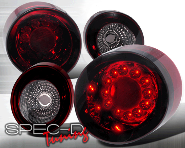 SpecD Red/Smoked LED Tail Lights Chevrolet Cobalt 05-10 - LT-COB052GLED-TM
