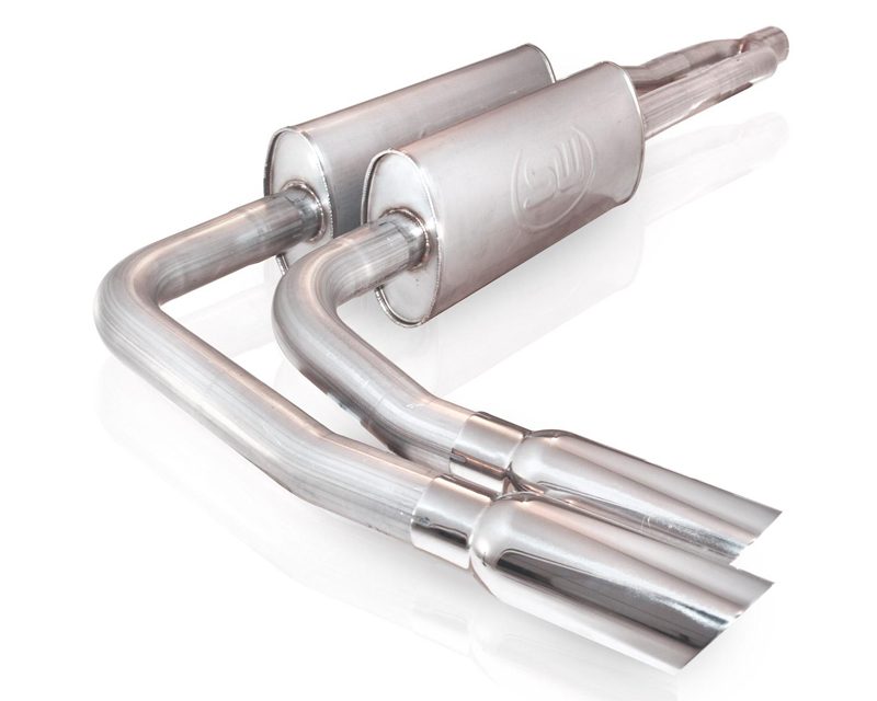 Stainless Works 2.5in Side Exit Exhaust with Y-Pipe Chevrolet 1500