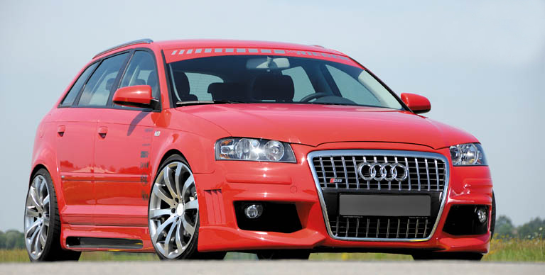 Rieger Carbon Look Center Splitter for Front Bumper Audi ...