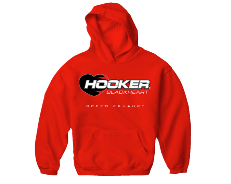 HOOKER BLACKHEART HOODIE - RED - 10156-XLHKR