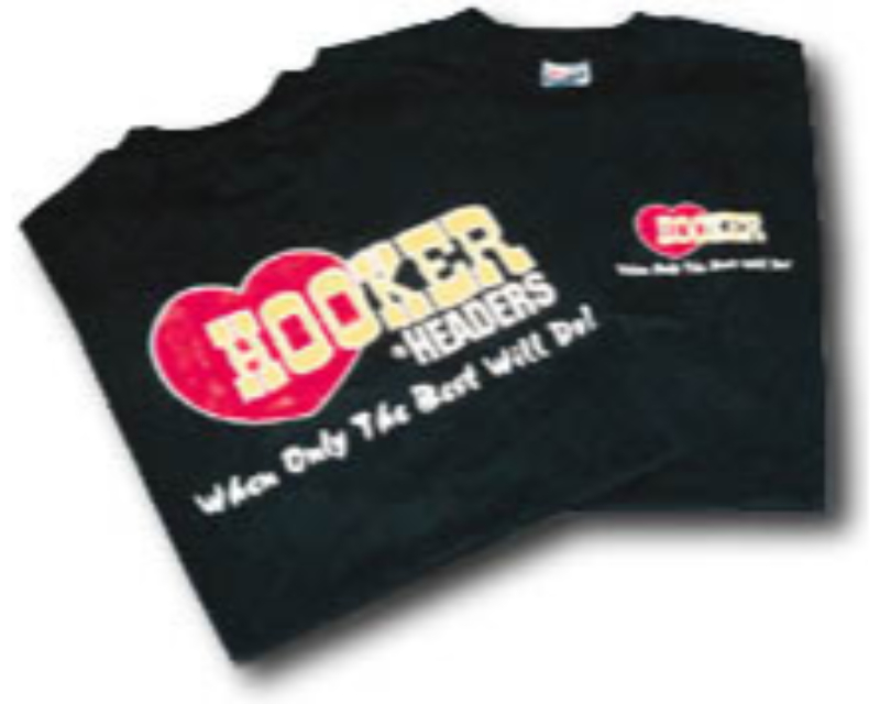Black Hooker Headers T-Shirt (2X-Large) - 10236HKR