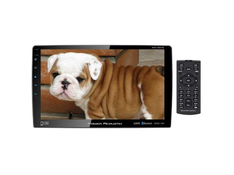 Power Acoustik 10.6" Double DIN Detachable Face DVD Receiver with Android PhoneLink, Bluetooth, USB/SD Inputs and Remote - PD1060HB