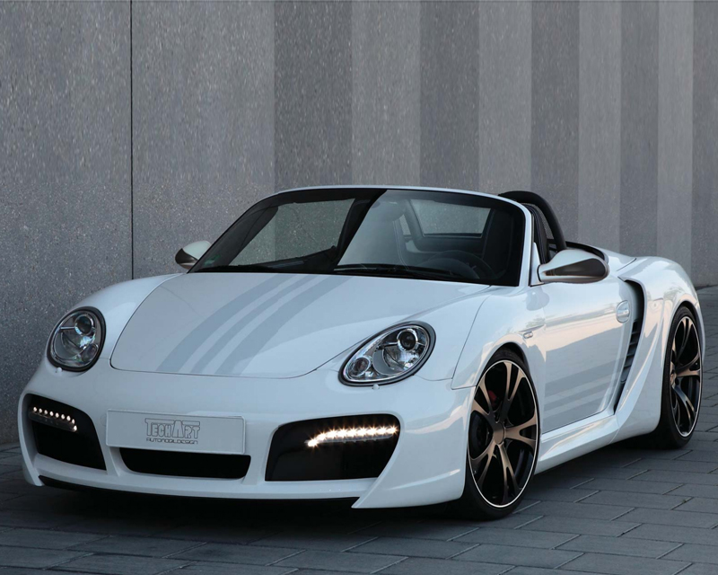 TechArt Wide Body Kit with Chrome Running Lights Porsche Boxster without OE DRL 2005-2012 - 087.100.052.009CHR