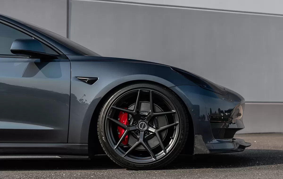 Fit Tesla Model S 3 X Y Lambo GT Style Gloss Black Rear Trunk