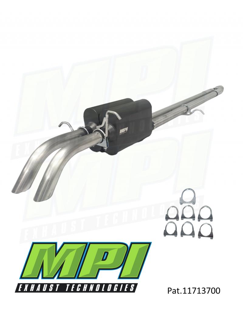 MPI Exhaust Technologies Clamp-on Kit w/Mufflers - F254-TDPSBN-C
