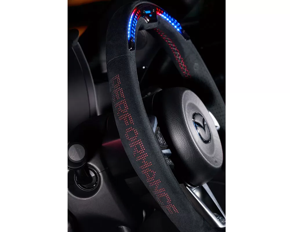DAMD Black Leather Red Stiching Performance Steering Wheel Nissan GT-R 2007-2011 - DMD-DPS357RGTR