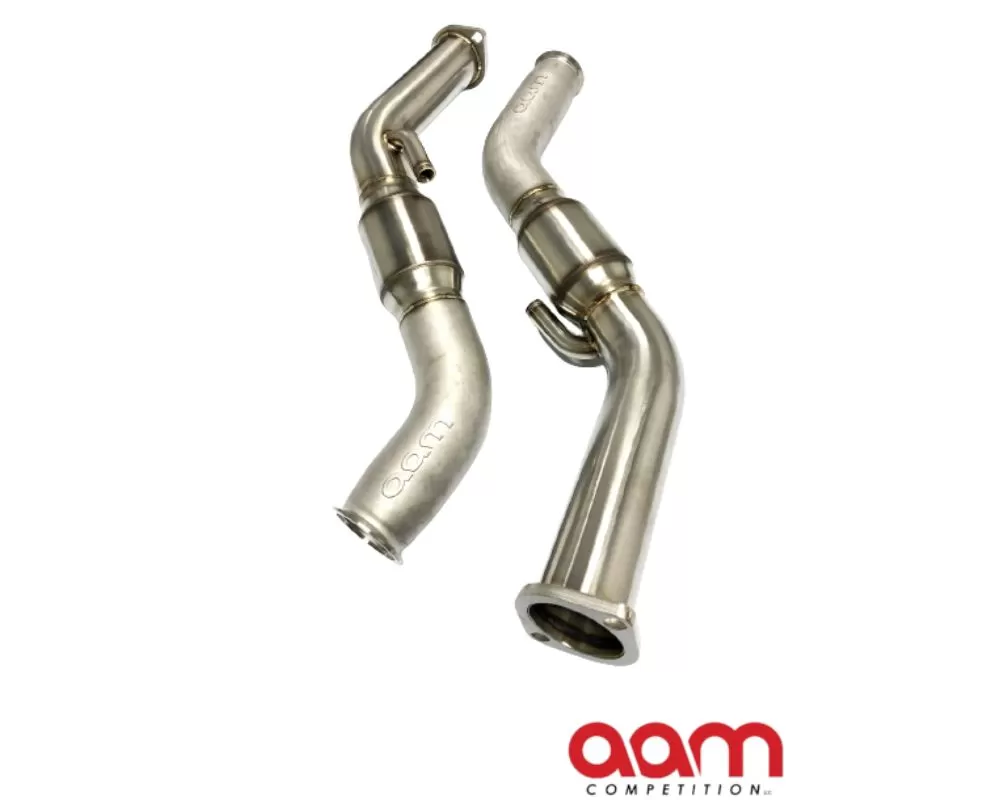 AAM Competition Cast Full Downpipes High Flow Cat Infiniti Q50 | Q60 2015-2023 - AAMCQ50E-CDP-HFC