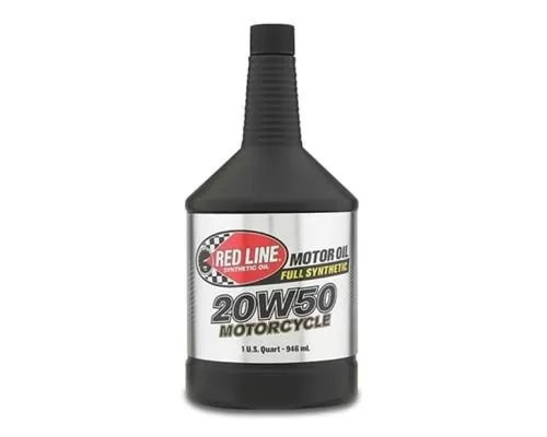 Red Line 20W50 Motorcycle Oil Quart - Single - 42504-1