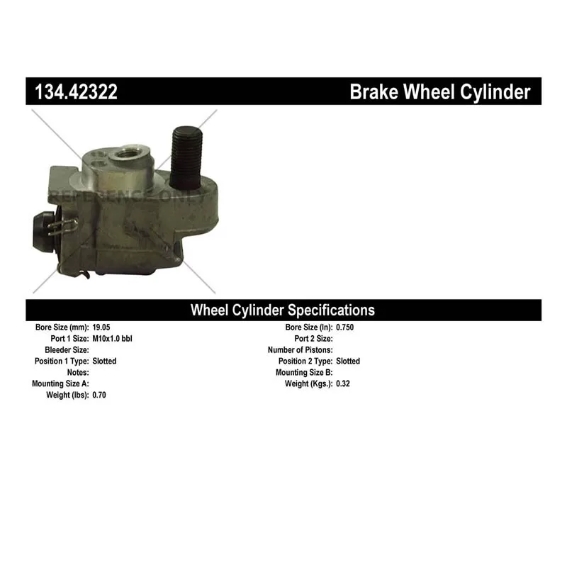 Centric Premium Wheel Cylinder 134.42322 - 134.42322