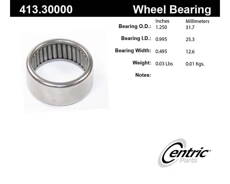 Centric Premium Axle Shaft Bearing 413.30000 - 413.30000