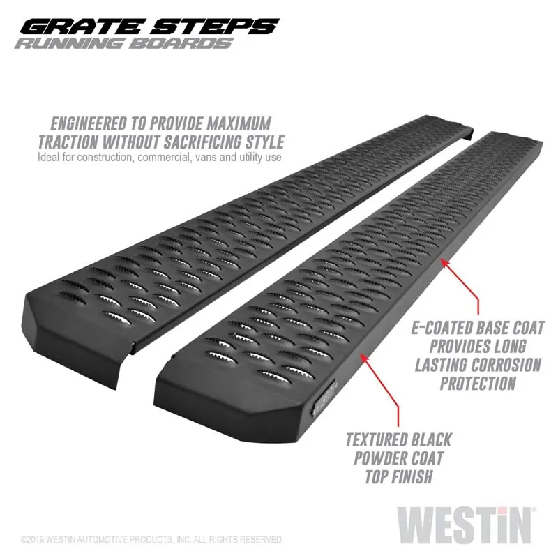 Westin Grate Steps Running Boards Textured Black Ford Bronco 4 Door 2021-2023 - 27-74725