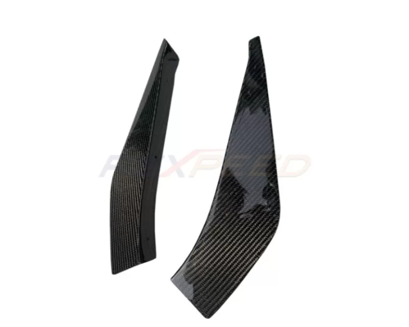 Rexpeed Forged Carbon Front Canards-Gloss Toyota Supra V5 2020-2023 - TS44FC