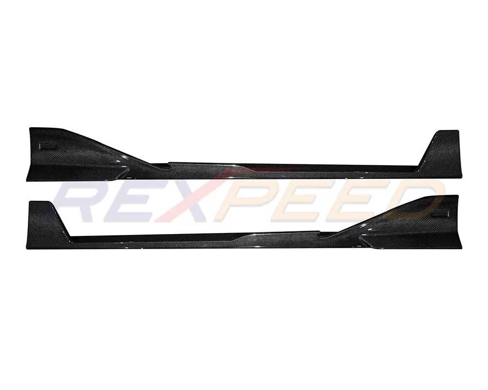 Rexpeed V10 Carbon Fiber Side Skirts Toyota Supra GR 2020+ - TS122