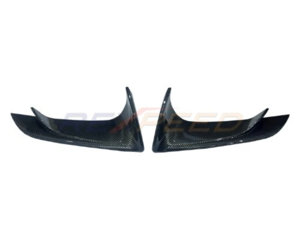 Rexpeed Dry Carbon Lower Front Bumper Covers Gloss Toyota Supra GR 2020+ - TS82