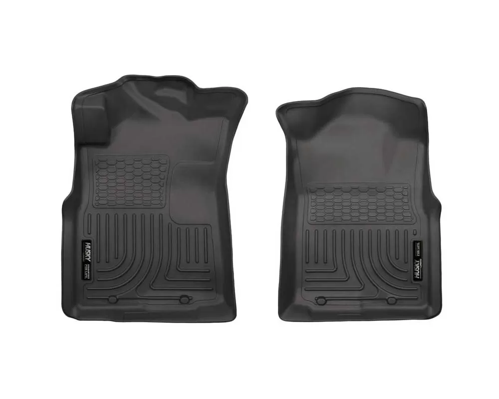 Husky Floor Liners Front 05-15 Toyota Tacoma WeatherBeater-Black - 13941