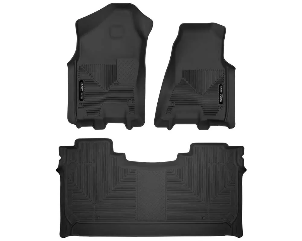 Husky Liners X-ACT Contour Front And 2nd Seat Floor Liners 19-20 Ram 1500 Crew Cab Pickup Black - 54608