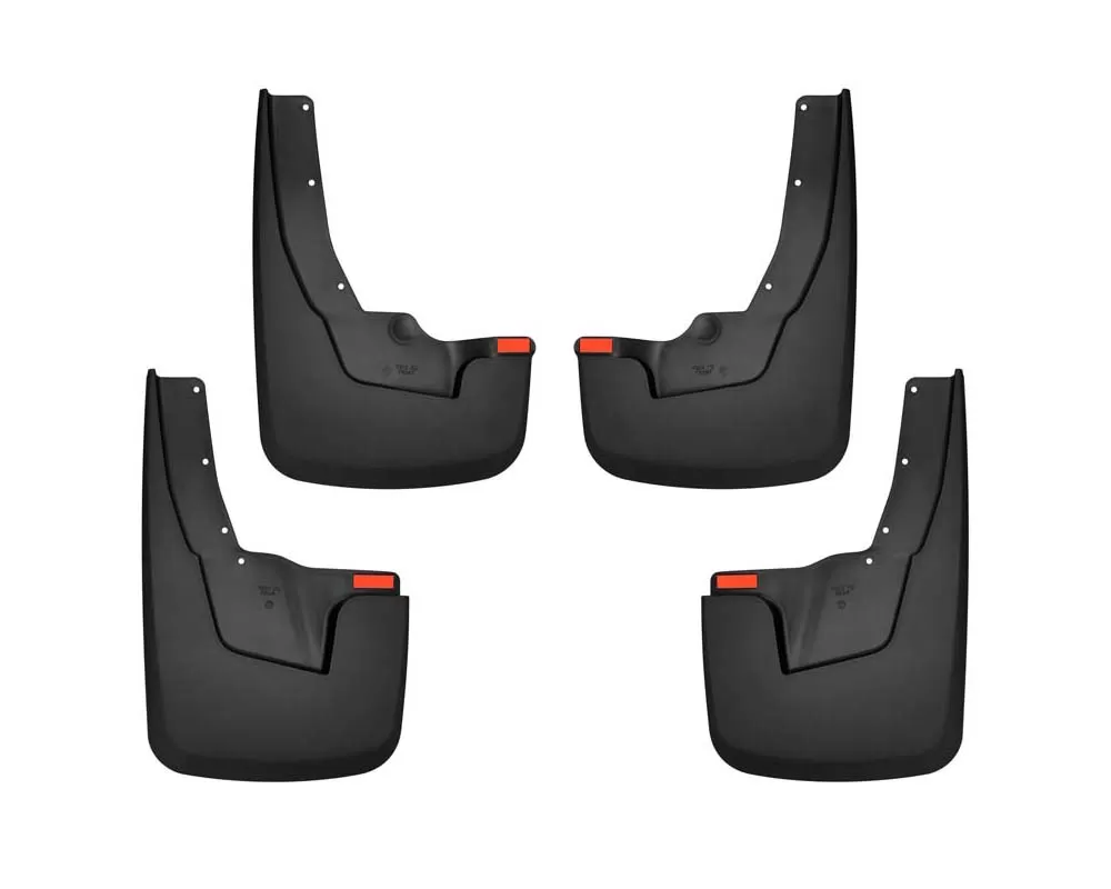 Husky Liners Front and Rear Mud Guard Set 19-20 Ram 1500 with Ram OEM Fender Flares Black - 58136