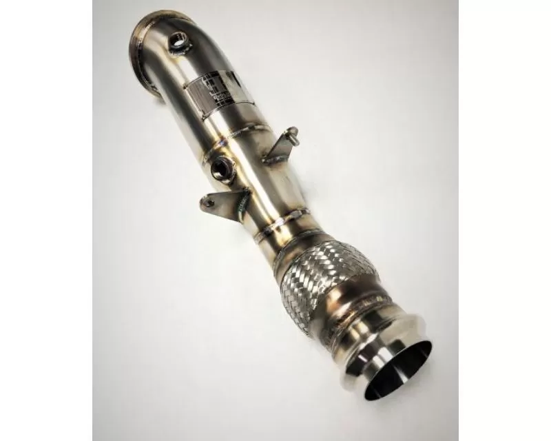 Evolution Racewerks Competition Series 4" Polish Finish Race DownPipes Toyota Supra 2.0 US Spec B46 2020+ - TO-EXH002P
