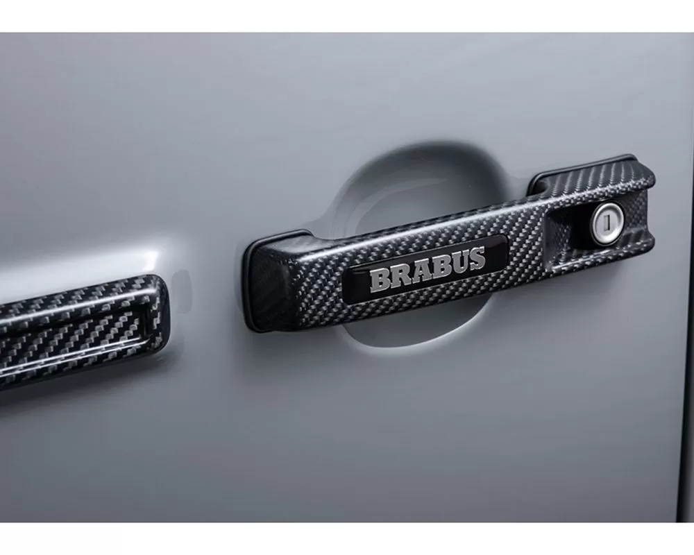 BRABUS Glossy Carbon Fiber Door Handles (Set of 5 Pcs) Mercede-Benz G63 AMG W463A G-Wagon 2018-2022 - 464-960-00