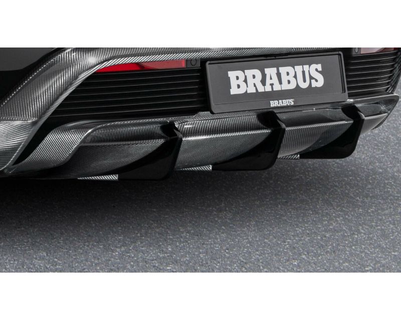 BRABUS Carbon Fiber Rear Skirt Insert in Gloss Finish Porsche Taycan Turbo S 2020+ - 9TY-400-00