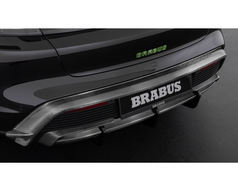 BRABUS Carbon Fiber Rear Skirt Add On in Gloss Finish Porsche Taycan Turbo S 2020+ - 9TY-410-00