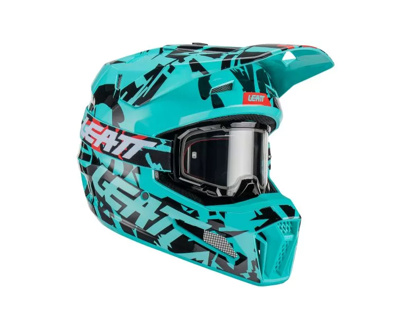 Leatt Helmet Kit Moto 3.5 with 4.5 Goggle | Color: Fuel | Size: X-Small CLEARANCE - 1023011100