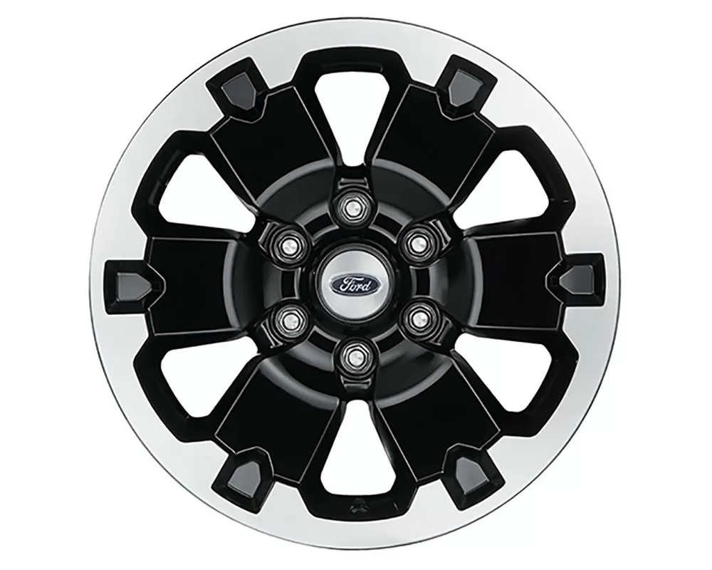 Ford Racing 18"x8" 4 Wheel Kit  w/TPMS  - Gloss Black w/ Machined Face Ford Ranger | Bronco 2019-2022 - M-1007K-DC18X8BMF