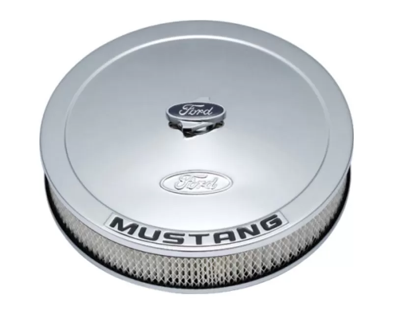 Ford Racing Air Cleaner Kit - Chrome w/ Mustang Emblem - 302-361