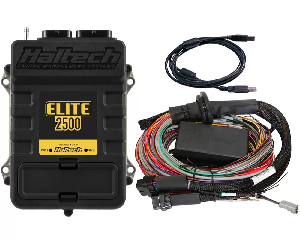 Haltech Elite 2500 w/ Premium Universal Wire-in Harness Kit Length: 2.5m (8') - HT-151304