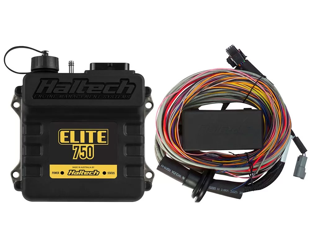 Haltech Elite 750 ECU w/ 8 inch Premium Universal Wire-In Harness Kit - HT-150604