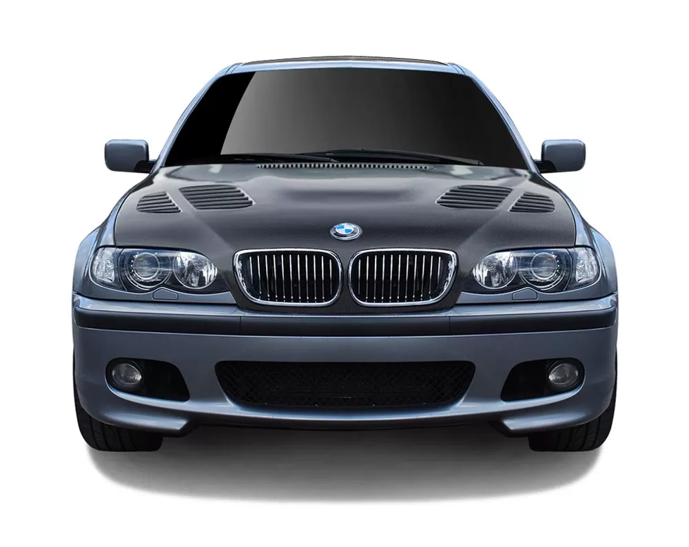 2002-2005 BMW 3 Series E46 4DR Carbon AF-2 Hood ( CFP ) - 1 Piece - 108935