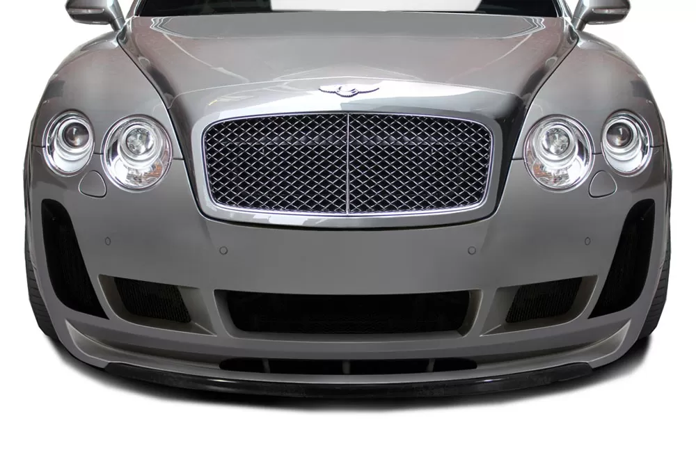 2003-2010 Bentley Continental GT GTC Carbon AF-2 Front Lip Spoiler ( CFP ) - 1 Piece ( Must be used with Carbon AF-2 Front Bumper) - 113189