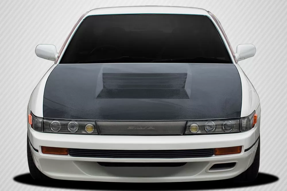 1989-1994 Nissan Silvia S13 Carbon Creations D-1 Hood - 1 Piece - 113636