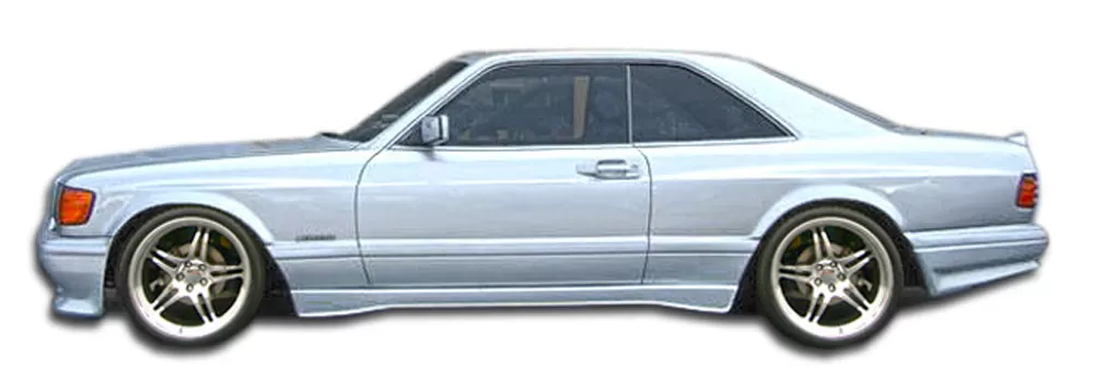 1981-1991 Mercedes S Class W126 2DR Duraflex AMG Look Wide Body Side Skirts Rocker Panels - 2 Piece - 107196