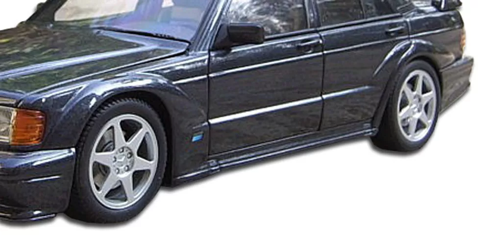 1984-1993 Mercedes 190 W201 Duraflex Evo 2 Wide Body Fender Flares - 6 Piece - 105372