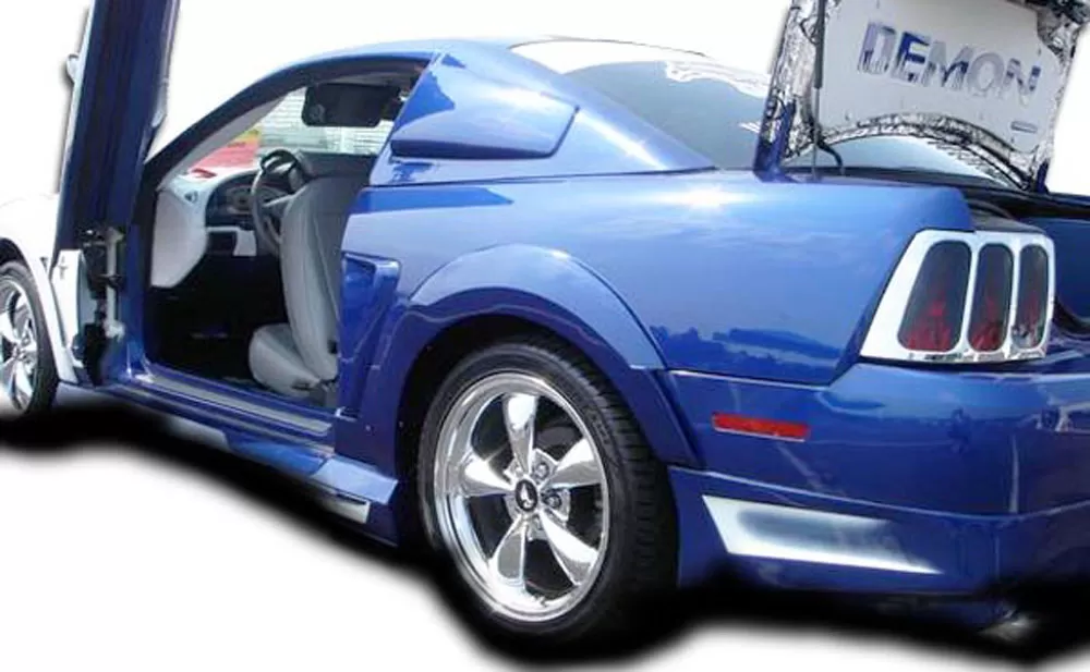 1999-2004 Ford Mustang Couture Urethane Demon Rear Fender Flares - 2 Piece - 104787