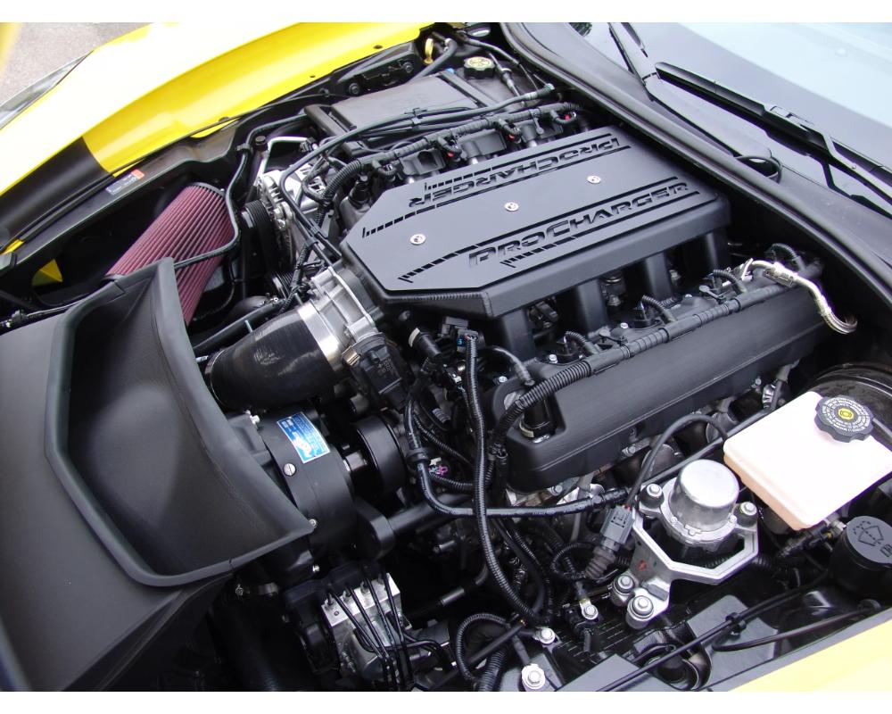 ProCharger H.O. Intercooled Tuner Kit w/ D-1SC Satin Finish Chevrolet Corvette C7 ZO6 2015-2019 - 1GU204-SCI