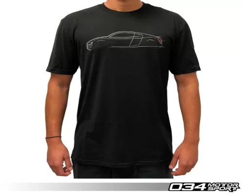 034 Motorsports T-Shirt, Audi R8 Lines - 034-A01-1019-S