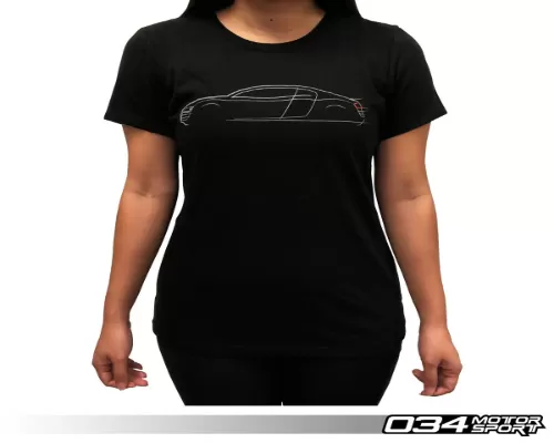 034 Motorsports Women's T-Shirt, Audi R8 Lines - 034-A01-1019-WL