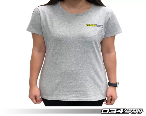 034 Motorsports Women's Grey T-Shirt - 034-A01-1020-WS