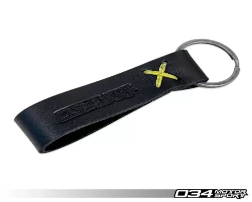 034 Motorsports Embossed Leather Key Chain - 034-A02-0009
