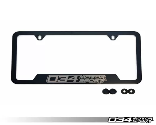 034 Motorsports License Plate Frame, Power Coated Stainless Steel - 034-A03-0001