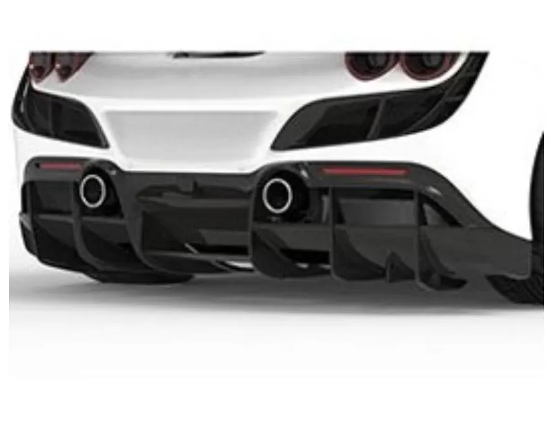 1016 Industries Aero Rear Diffuser Set Carbon Fiber Ferrari F8 Tributo 2020-2021 - 1016.F8.04